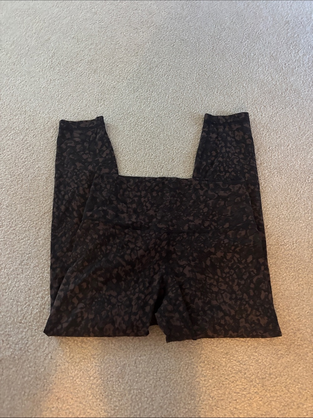 lululemon athletica High-Rise Leggings in Black and Brown Animal Print